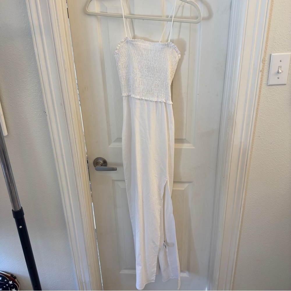 Zara white linen dress - Picture 3 of 5